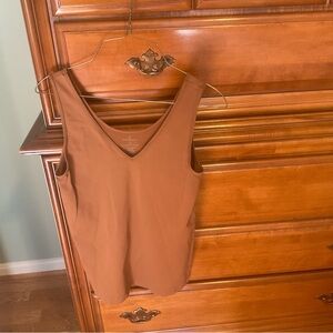 Women's Caramel Brown Sleeveless Tank Top by Worthington
